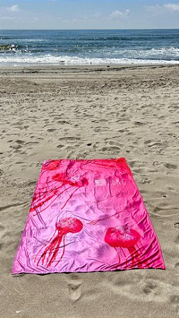 Kit Água Viva Pocket - canga + beach pillow