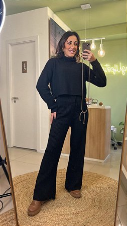 Conjunto Comfy de Tricot - Preto | Tam. U