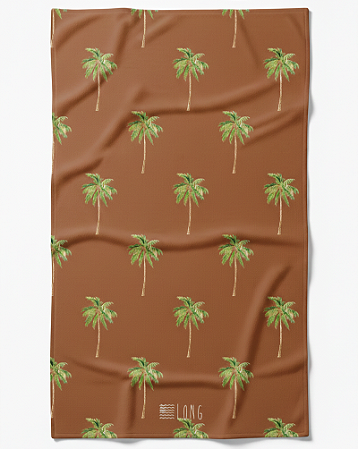 Kit Coqueiro Caramelo Pocket - Canga + Beach Pillow