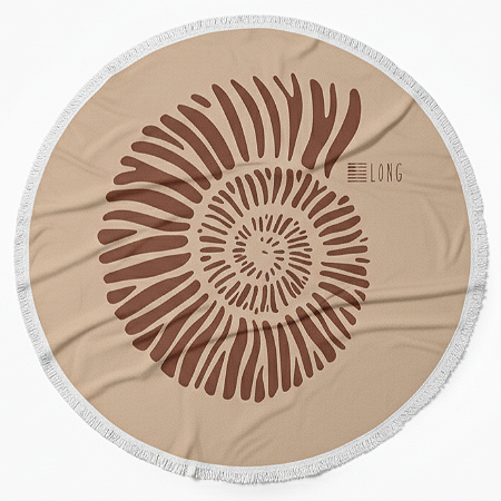 Kit Nautilus - Canga Redonda + Beach Pillow