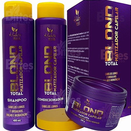 Kit Total Blond Charmelle Cosméticos Matizador Loiro e Grisalho