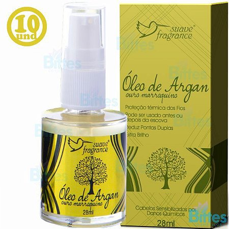 10 Óleo Argan Suave Fragrance Finalizador com Proteção Térmica Atacado