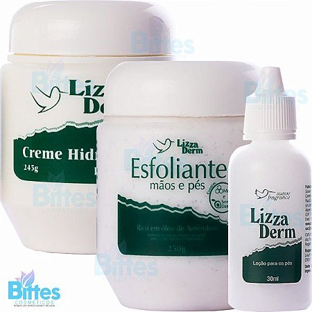 Kit Lizza Derm para os Pés Suave Fragrance Tratamento para os Pés