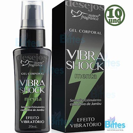 10 Gel Efeito Vibratório Suave Fragrance Gel Sex Vibra Shock Atacado