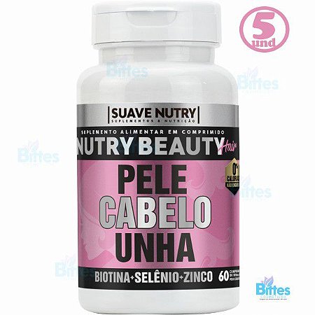 5 Suave Nutry Beauty para Pele, Cabelo e Unha Suplemento Atacado