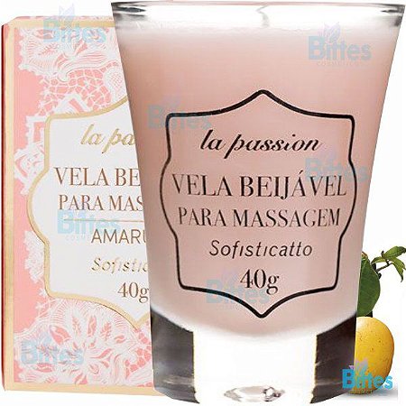 Vela Beijável para Massagem Sofisticatto Cosméticos de Amarula
