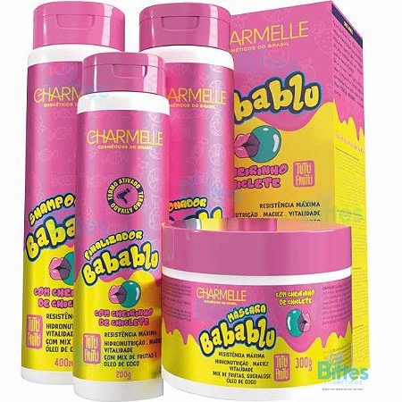 KIT BABABLU CHARMELLE COSMÉTICOS TUTTI FRUTTI HIDRONUTRIÇÃO E MACIEZ