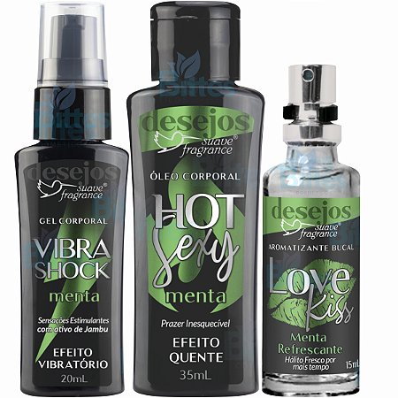 KIT SENSUAL MENTA SUAVE FRAGRANCE COSMÉTICOS SEXYSHOP