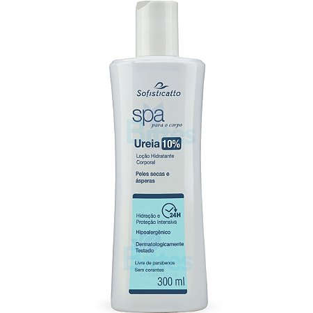 LOÇÃO HIDRATANTE SPA SOFISTICATTO COSMÉTICOS CORPORAL UREIA 10%