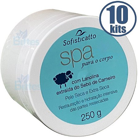 10 CREME CORPORAL SPA SOFISTICATTO COSMÉTICOS PELE SECA E ASPERA ATACADO