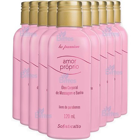 10 ÓLEO PARA MASSAGEM AMOR PRÓPRIO SOFISTICATTO COSMÉTICOS SEXSHOP ATACADO