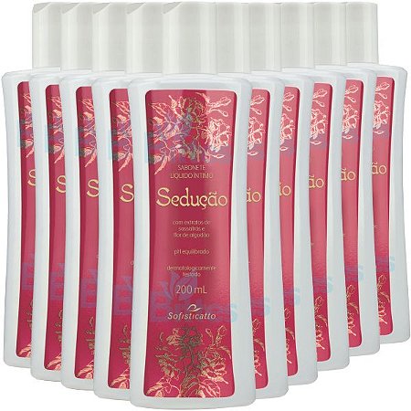 10 SABONETE ÍNTIMO SEDUÇÃO SOFISTICATTO COSMÉTICOS REFRESCANTE ATACADO