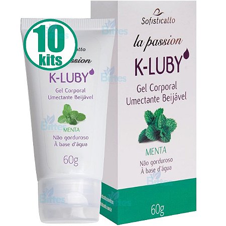 10 GEL CORPORAL K-LUBY SOFISTICATTO COSMÉTICOS MENTA BEIJÁVEL ATACADO