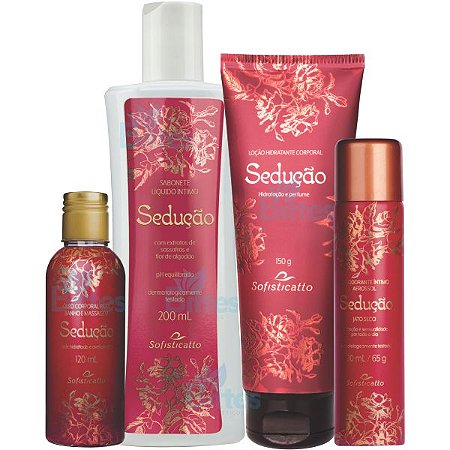 KIT SEDUÇÃO SOFISTICATTO COSMÉTICOS CORPORAL SEXSHOP