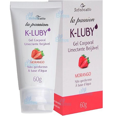 GEL CORPORAL K-LUBY SOFISTICATTO COSMÉTICOS MORANGO BEIJÁVEL SEXSHOP