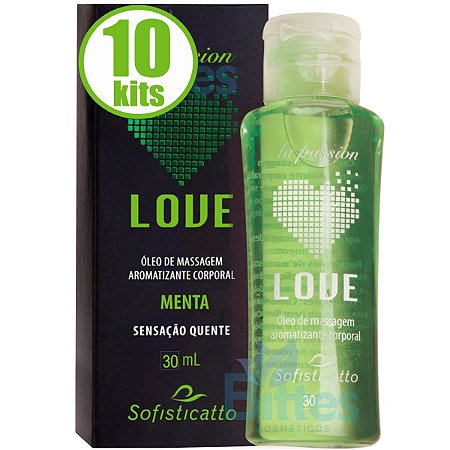 10 GEL PARA MASSAGEM MENTA SOFISTICATTO COSMÉTICOS LOVE SEXSHOP 30 ML ATACADO