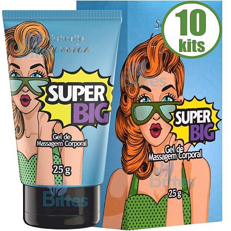 10 GEL DE MASSAGEM SUPER BIG SOFISTICATTO COSMÉTICOS SEXSHOP ATACADO