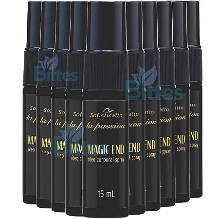 10 ÓLEO CORPORAL SPRAY MAGIC END SOFISTICATTO COSMÉTICOS SEXSHOP ATACADO