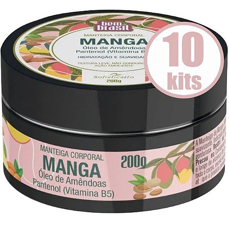 10 MANTEIGA CORPORAL MANGA SOFISTICATTO COSMÉTICOS HIDRATAÇÃO ATACADO