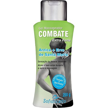 GEL MASSAGEADOR ARNICA E ERVA DE SANTA MARIA SOFISTICATTO COSMÉTICOS ALÍVIO IMEDIATO