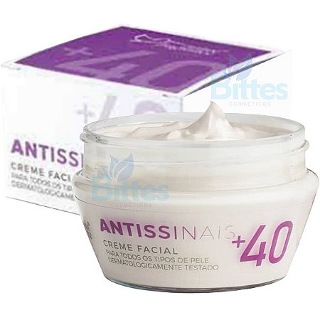 CREME FACIAL ANTISSINAIS +40 SUAVE FRAGRANCE COSMÉTICOS PARA TODOS OS TIPOS DE PELE
