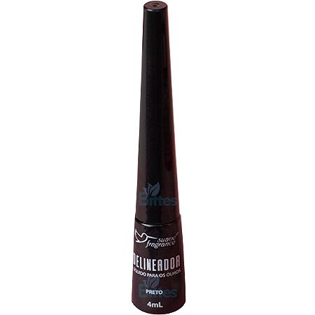 DELINEADOR LÍQUIDO PARA OS OLHOS PRETO SUAVE FRAGRANCE COSMÉTICOS MAKE-UP