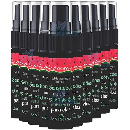10 GEL DE MASSAGEM CORPORAL MELANCIA FRESH SOFISTICATTO SENSAÇÕES  ATACADO