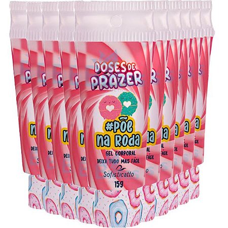 10 GEL CORPORAL PÕE NA RODA SOFISTICATTO COSMÉTICOS SEXSHOP ATACADO