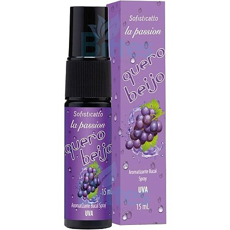 10 AROMATIZANTE BUCAL SPRAY UVA SOFISTICATTO QUERO BEIJO ATACADO