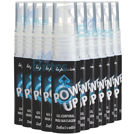 10 GEL CORPORAL POWER UP SOFISTICATTO SEXSHOP EFEITO GELADO ATACADO