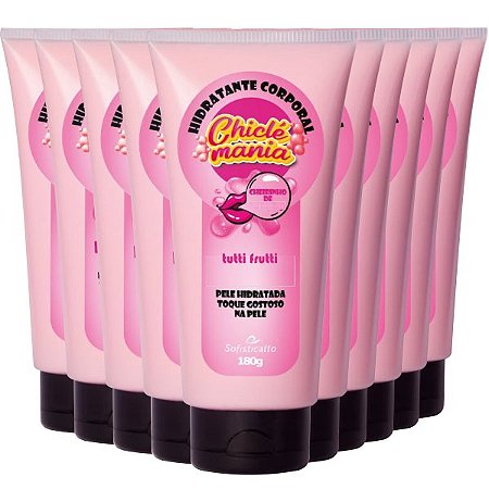 10 HIDRATANTE CORPORAL CHICLÉ MANIA SOFISTICATTO TUTTI FRUTTI ATACADO