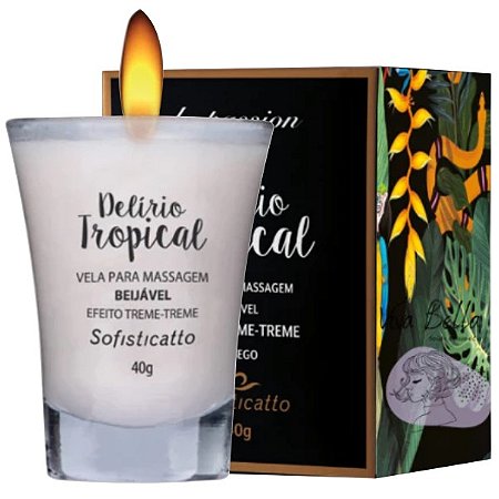 VELA BEIJÁVEL PÉSSEGO DELÍRIO TROPICAL SOFISTICATTO  EFEITO TREME TREME