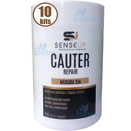 10 Máscara Teia Sense Up Cauter Repair Profissional Resistência Capilar Atacado