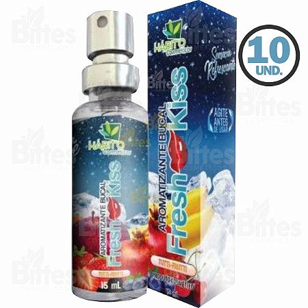10 Spray Bucal Aromatizante Tutti-Frutti Hábito Cosméticos Atacado