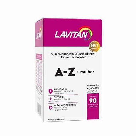 Lavitan Mulher A-Z 90 Comprimidos Comprimidos