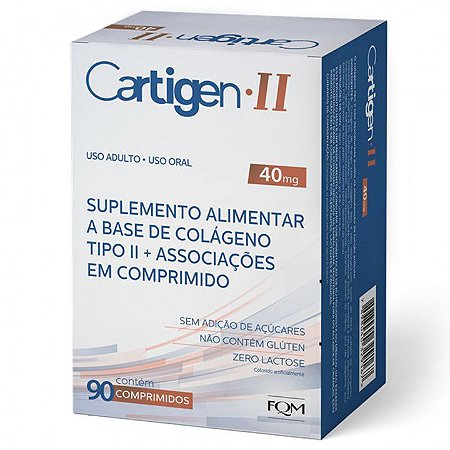 Colágeno Cartigen II 40mg 90 Comprimidos