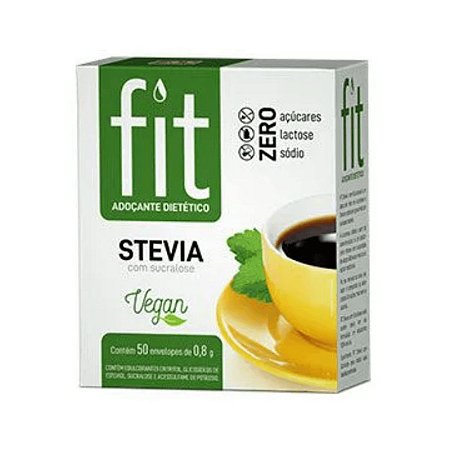 Adoçante em pó Fit Stevia com Sucralose 50 Saches