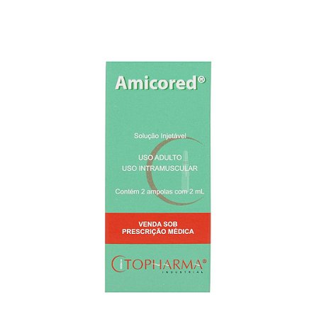 Amicored Cianocobalamina 2500mcg/ml Contém 2 Ampolas com 2ml Citopharma