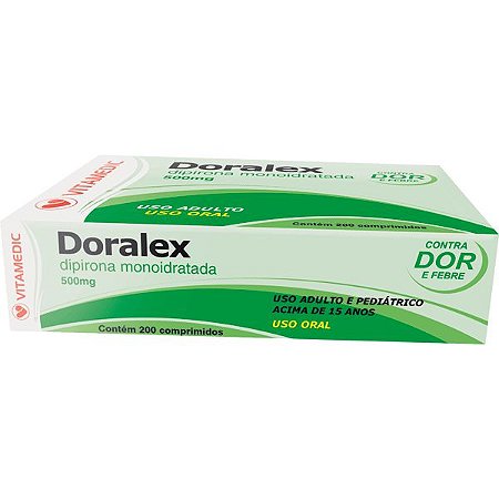Doralex 500mg Caixa com 200 Comprimidos