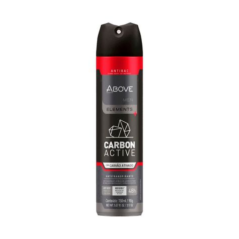 Desodorante Above Men Elements Antibac Aerossol Carbon Active 150mL