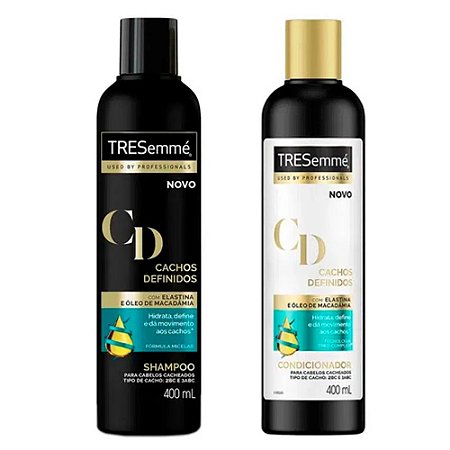 Kit Tresemmé Cachos Definidos Shampoo 400ml + Condicionador 400ml