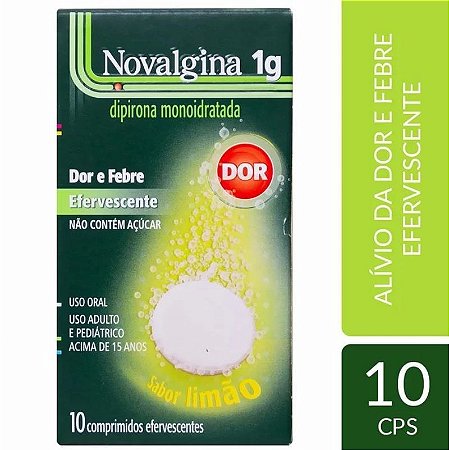 Novalgina Efervescentes 1g 10 Comprimidos