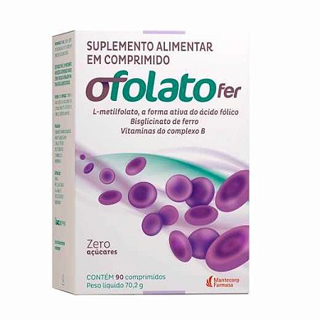 Ofolato + Ferro 30 Comprimidos - Farmabit