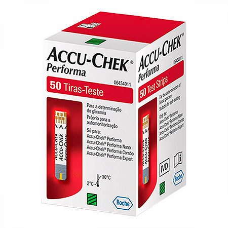 Tira para Controle de Glicemia Accu-Chek Performa 50 Tiras