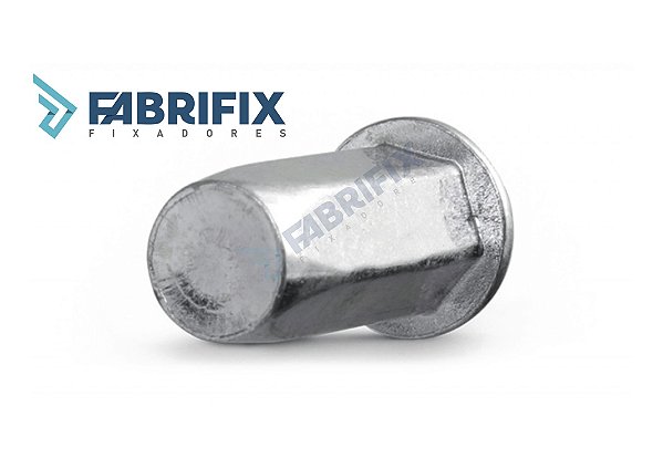 REBITE ROSCADO SEXTAVADO CABEÇA PLANA M10 FECHADO 2º GRIP