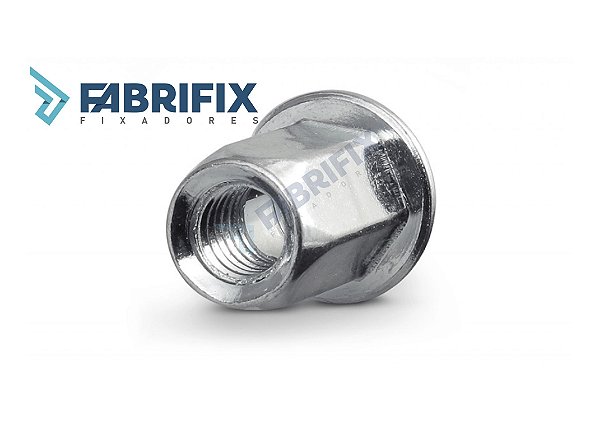 REBITE ROSCADO SEXTAVADO CABEÇA PLANA M4 2º GRIP
