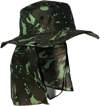 Chapéu Australiano Com Proteção De Pescoço  Camuflado