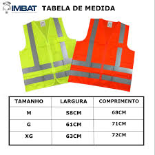 Colete Poliester Refletivo 1 bolso IMBAT