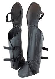 Perneira de Proteção Bidin/Couro com 3 Talas com Velcro e 2 FECHOS Ca 39624 - Udiseg