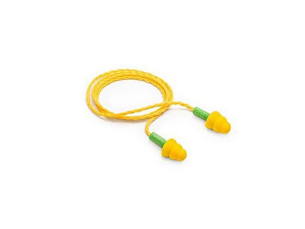 Protetor Auricular Silicone Amarelo 16dB cordão Millenium 3M CA 11882